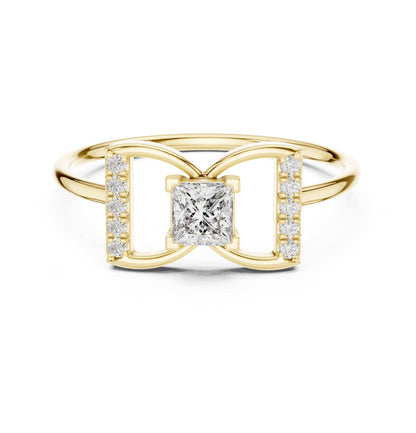 Princess Halo Lab Grown Diamond Engagement Ring