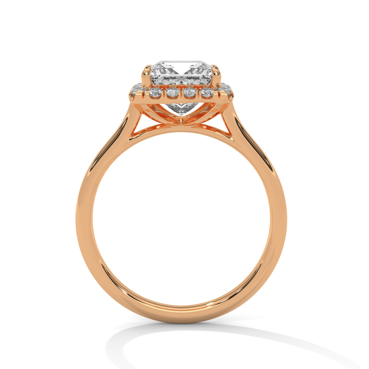 Princess Halo Lab Grown Diamond Engagement Ring
