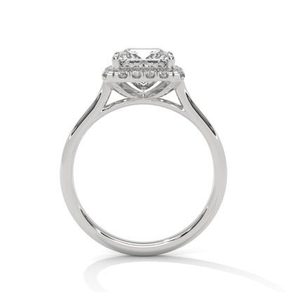 Princess Halo Lab Grown Diamond Engagement Ring