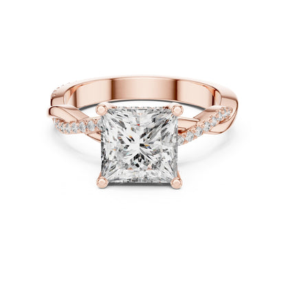 Princess Halo Lab Grown Diamond Engagement Ring