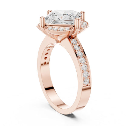 Princess Halo Lab Grown Diamond Engagement Ring