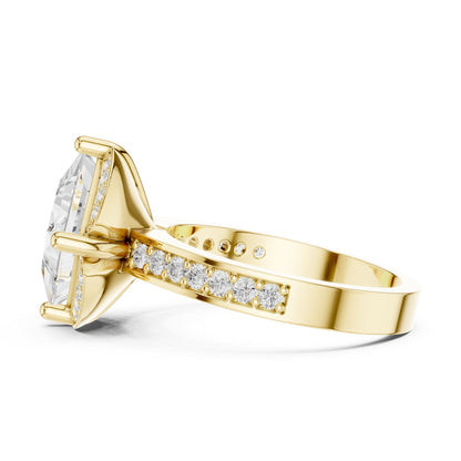 Princess Halo Lab Grown Diamond Engagement Ring