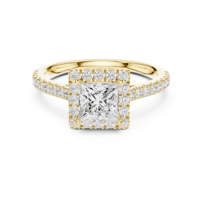 Princess Halo Lab Grown Diamond Engagement Ring