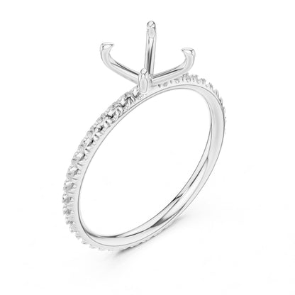 Princess Pave Lab Grown Diamond Engagement Ring