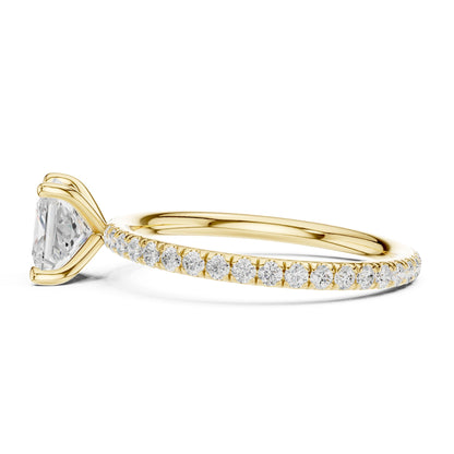 Princess Pave Lab Grown Diamond Engagement Ring