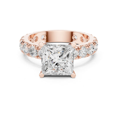 Princess Pave Lab Grown Diamond Engagement Ring