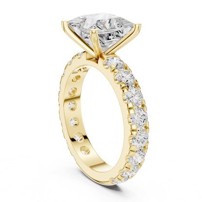 Princess Pave Lab Grown Diamond Engagement Ring