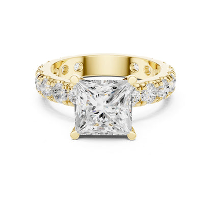 Princess Pave Lab Grown Diamond Engagement Ring