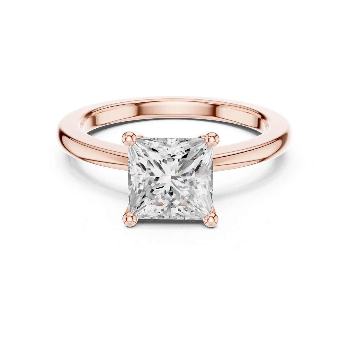 Princess Solitaire Lab Grown Diamond Engagement Ring