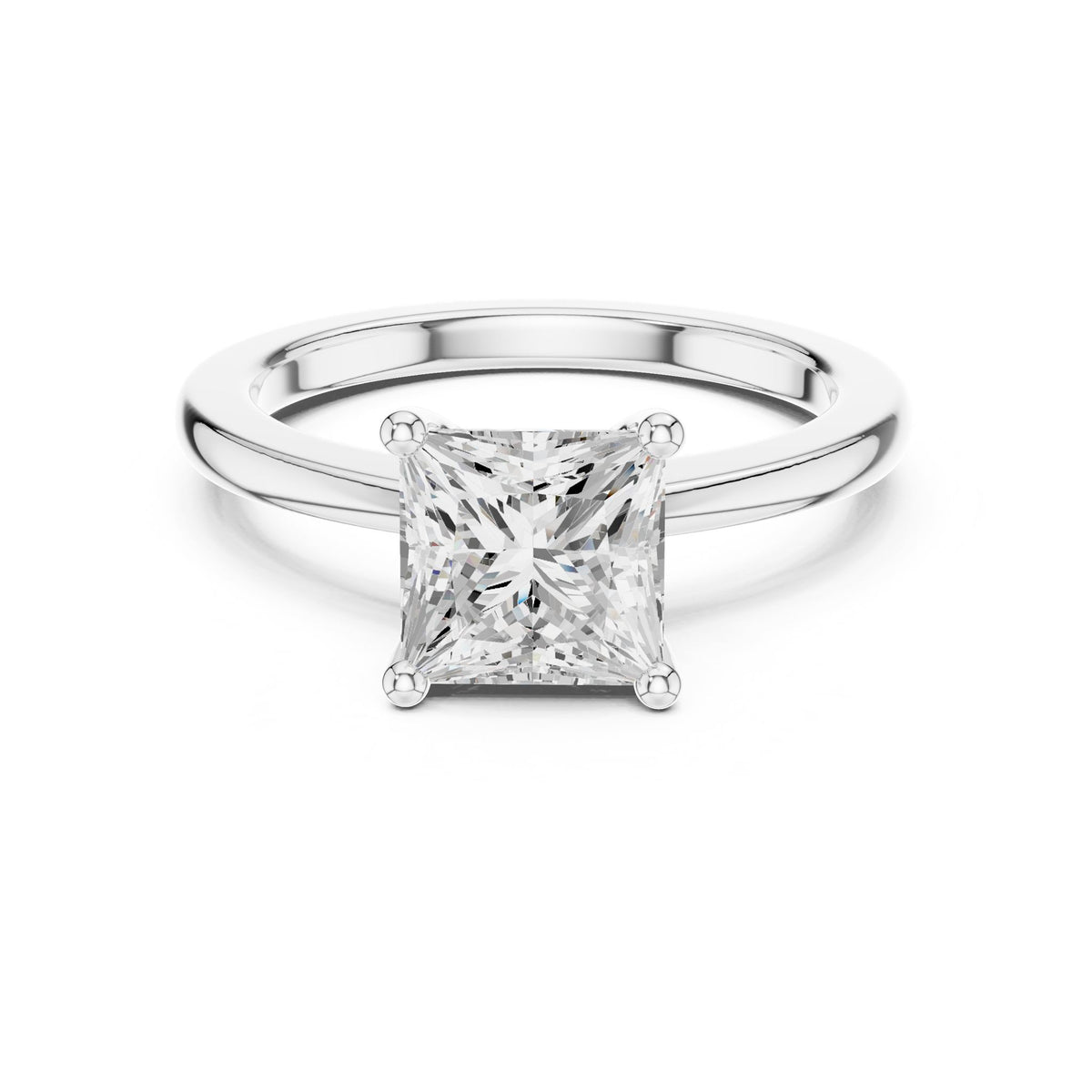 Princess Solitaire Lab Grown Diamond Engagement Ring