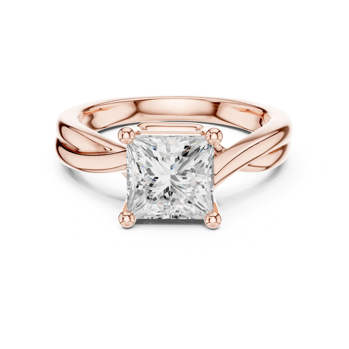 Princess Solitaire Lab Grown Diamond Engagement Ring
