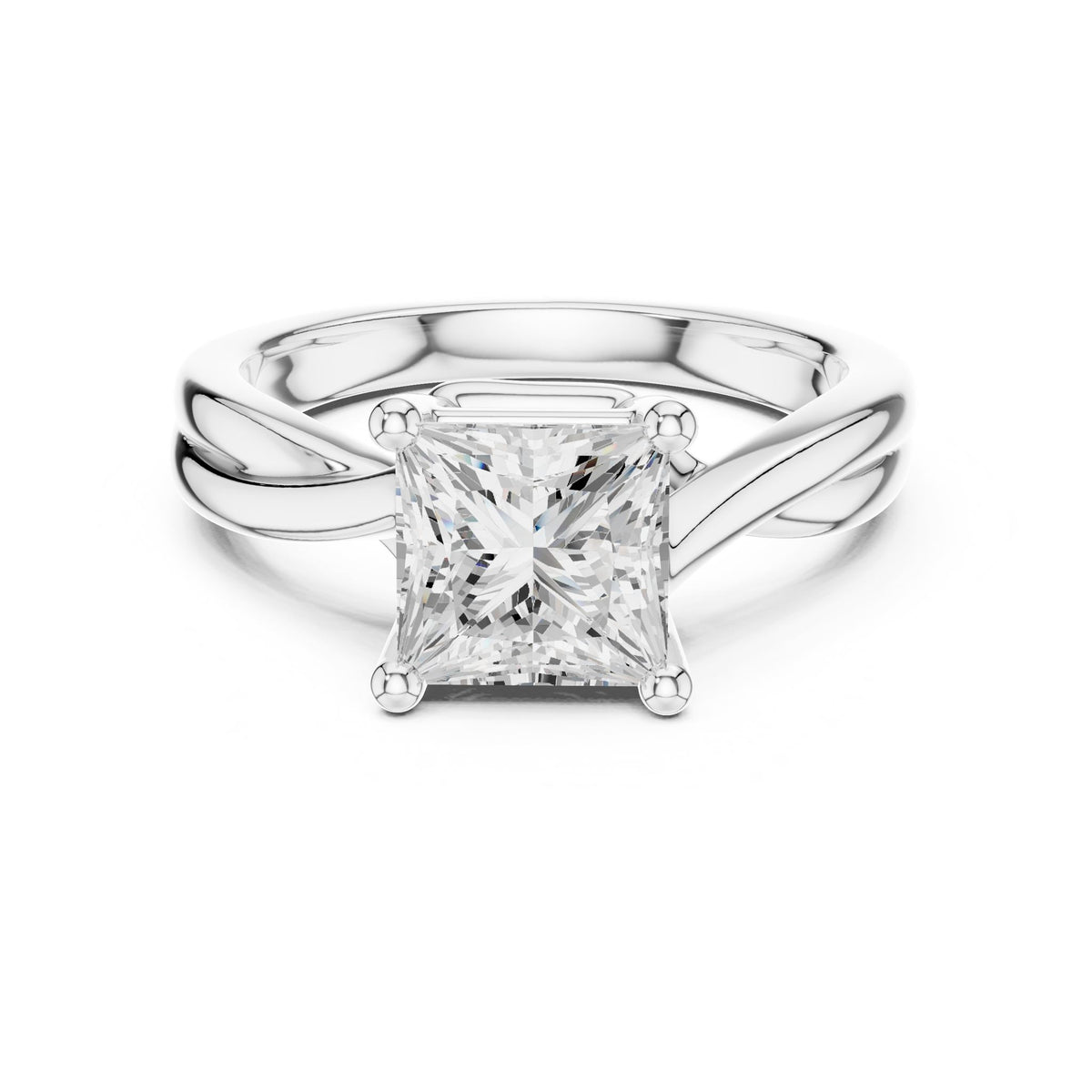Princess Solitaire Lab Grown Diamond Engagement Ring