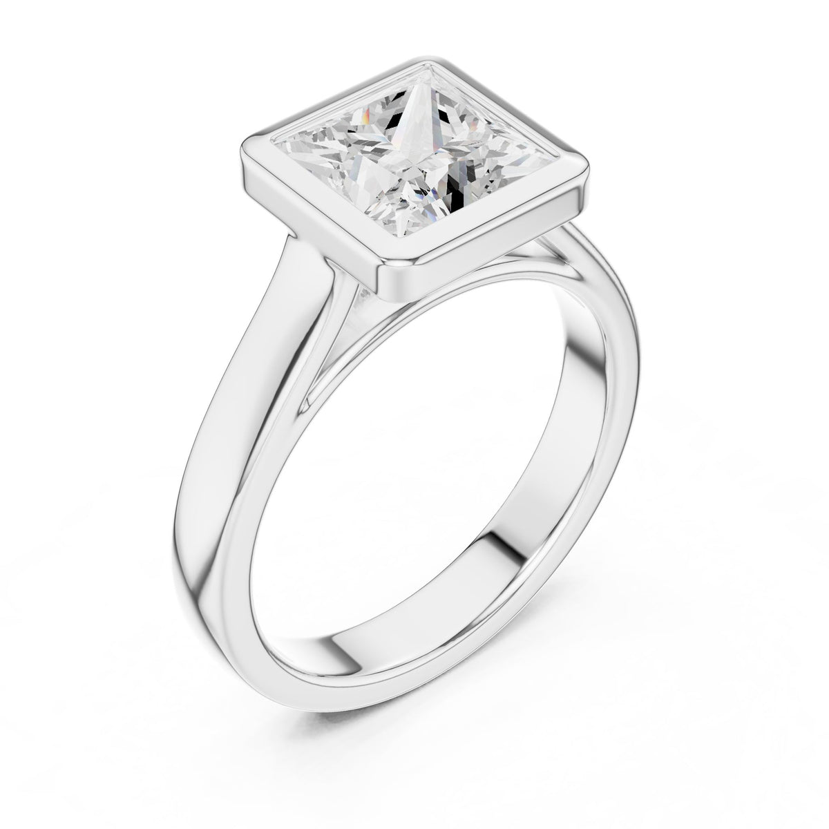 Princess Solitaire Lab Grown Diamond Engagement Ring