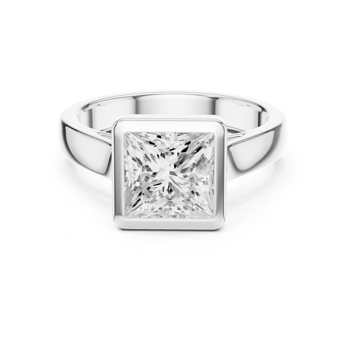 Princess Solitaire Lab Grown Diamond Engagement Ring