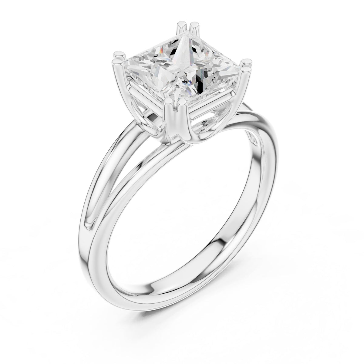 Princess Solitaire Lab Grown Diamond Engagement Ring
