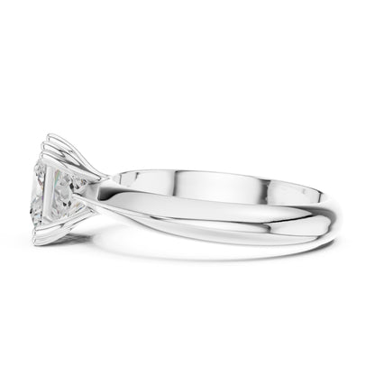 Princess Solitaire Lab Grown Diamond Engagement Ring