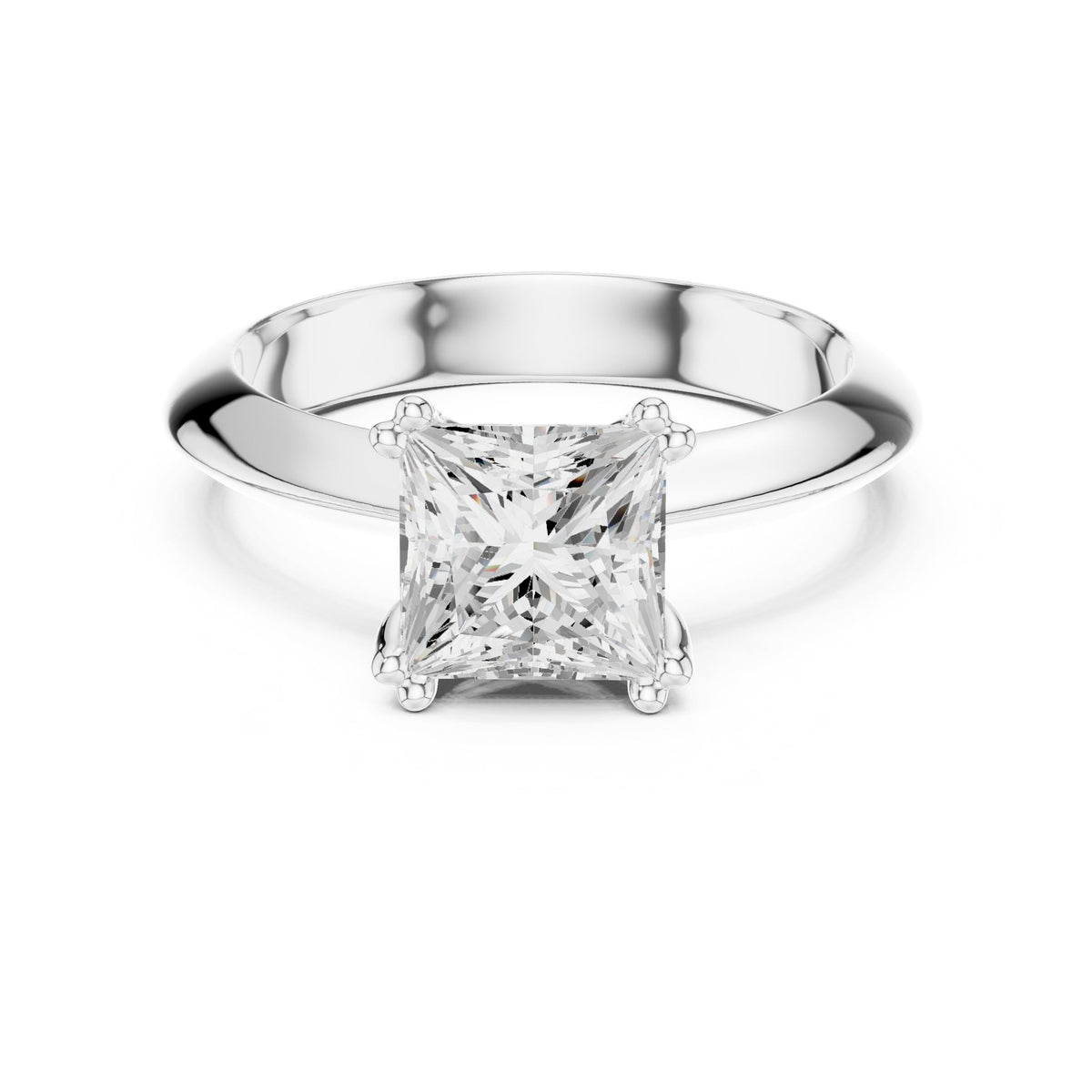 Princess Solitaire Lab Grown Diamond Engagement Ring