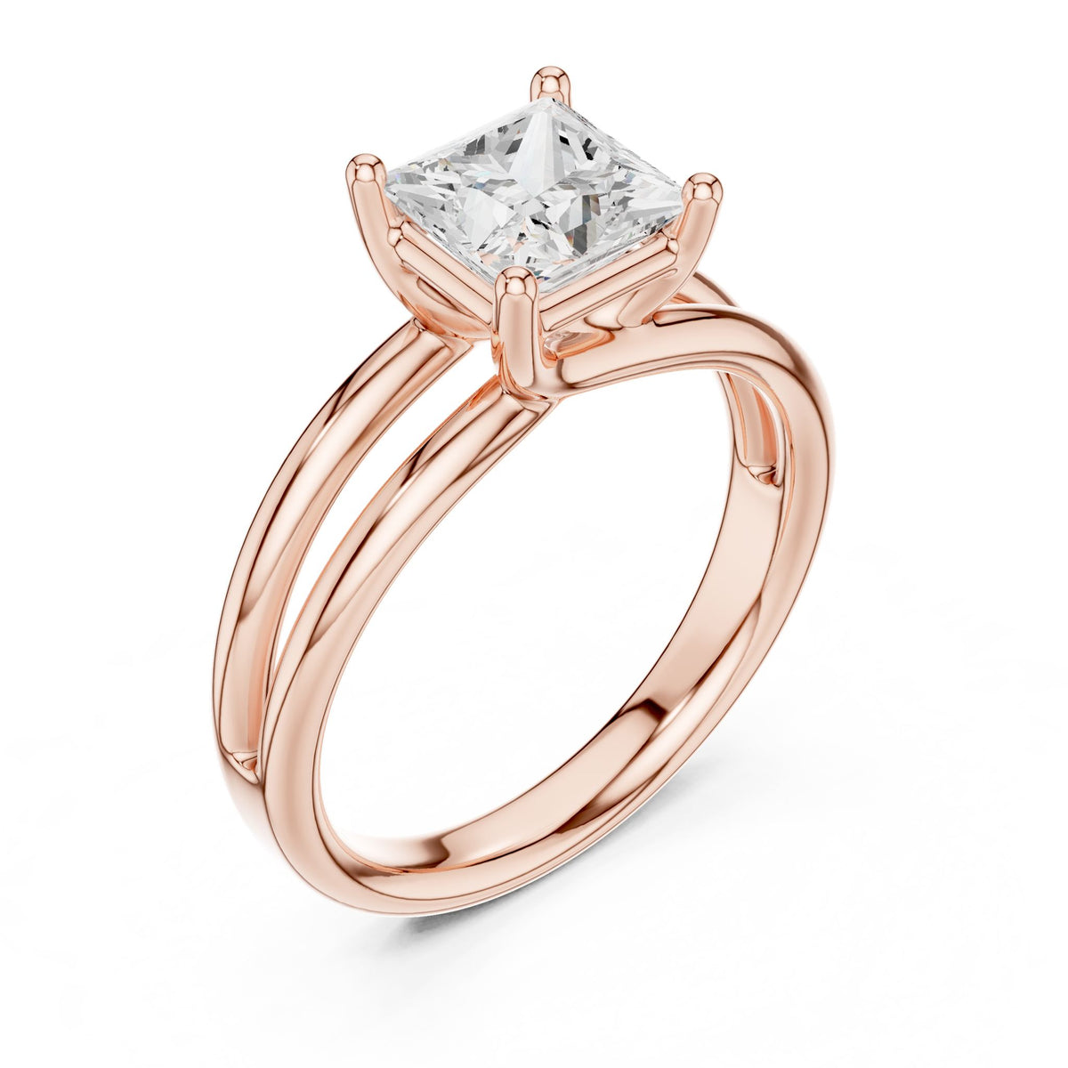 Princess Solitaire Lab Grown Diamond Engagement Ring