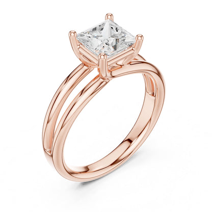 Princess Solitaire Lab Grown Diamond Engagement Ring