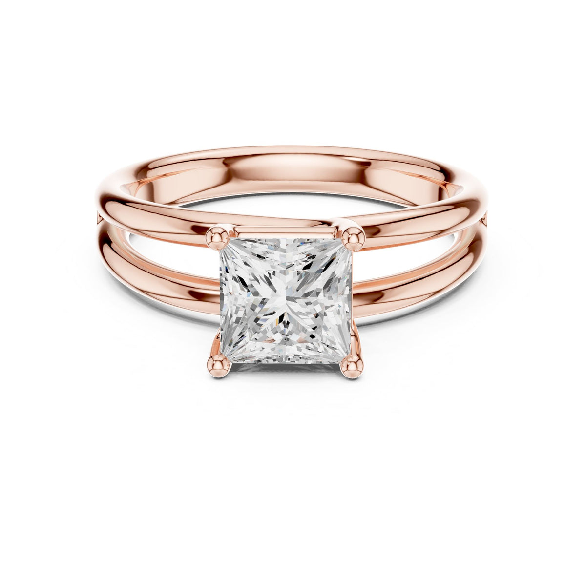 Princess Solitaire Lab Grown Diamond Engagement Ring