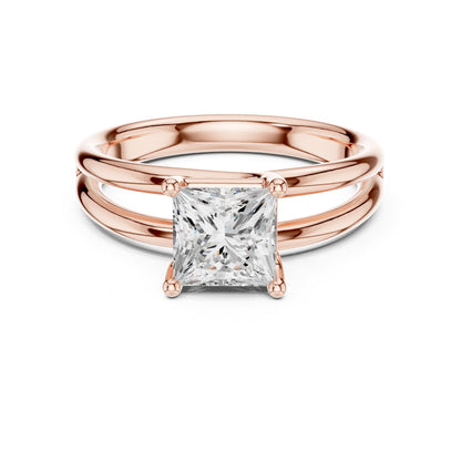 Princess Solitaire Lab Grown Diamond Engagement Ring