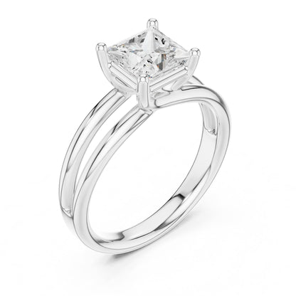 Princess Solitaire Lab Grown Diamond Engagement Ring