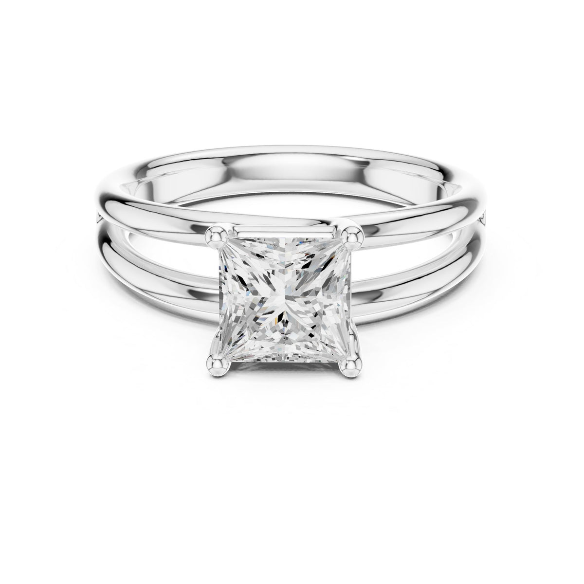 Princess Solitaire Lab Grown Diamond Engagement Ring