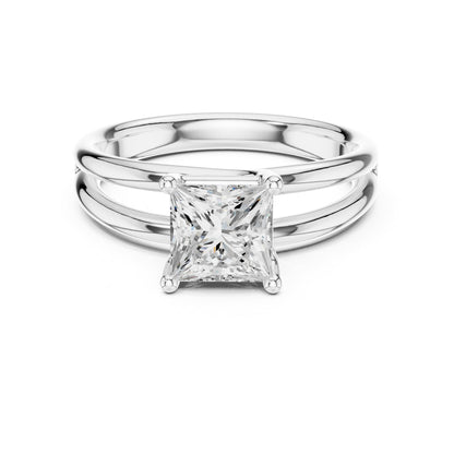 Princess Solitaire Lab Grown Diamond Engagement Ring