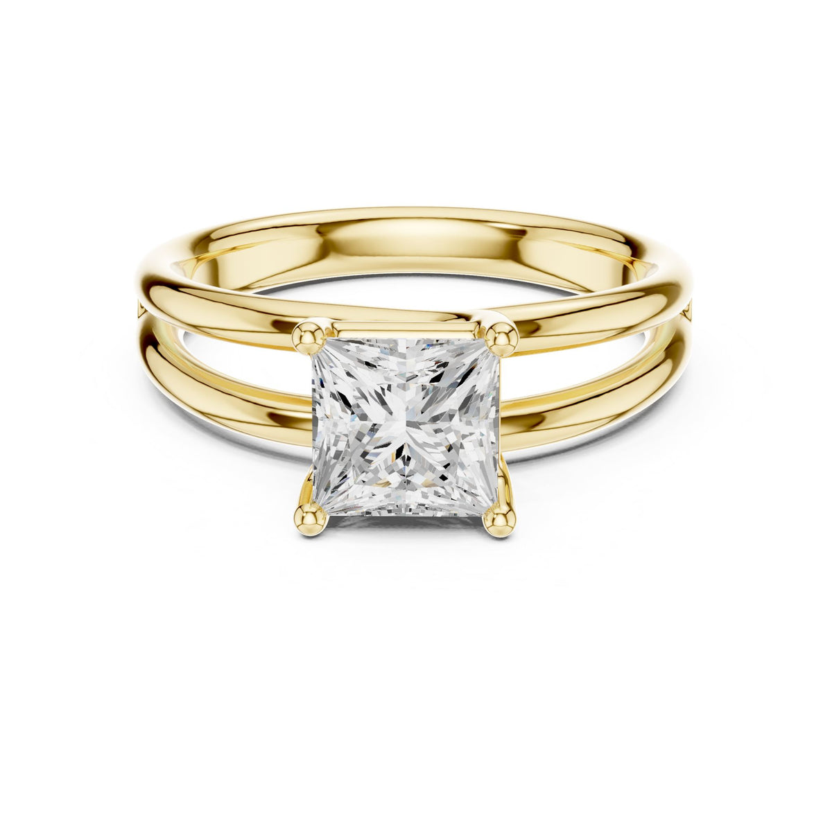 Princess Solitaire Lab Grown Diamond Engagement Ring
