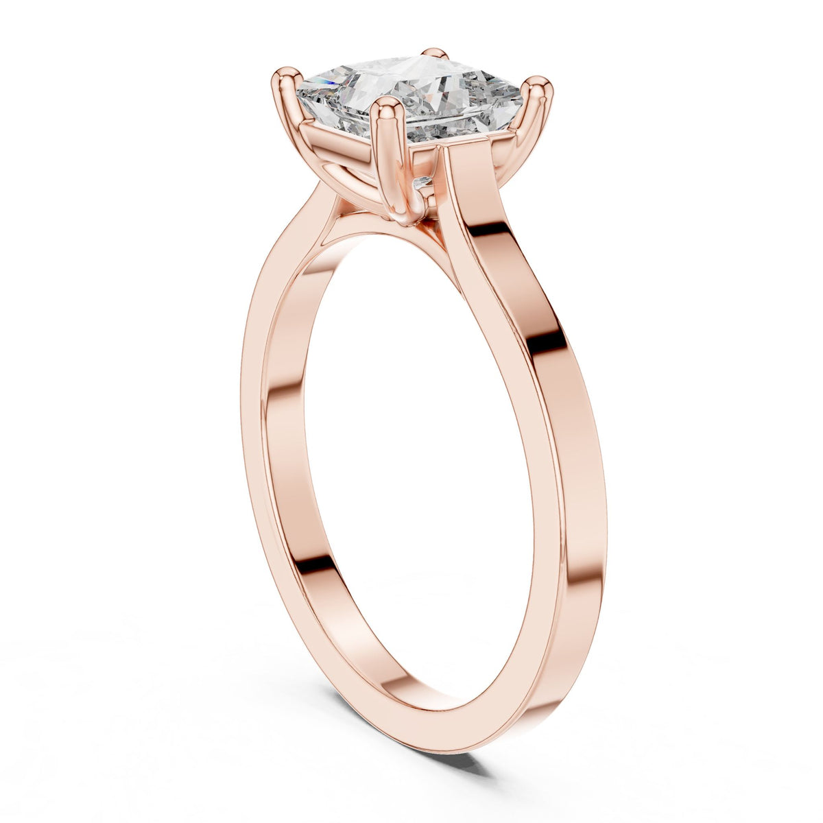 Princess Solitaire Lab Grown Diamond Engagement Ring