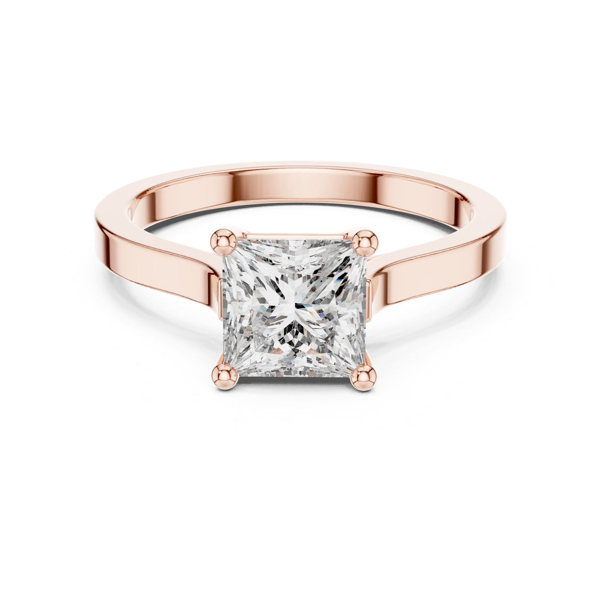 Princess Solitaire Lab Grown Diamond Engagement Ring