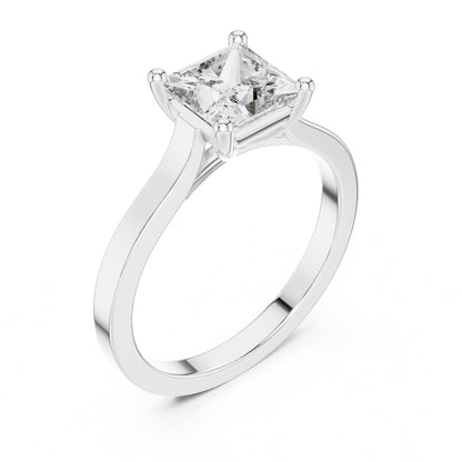 Princess Solitaire Lab Grown Diamond Engagement Ring