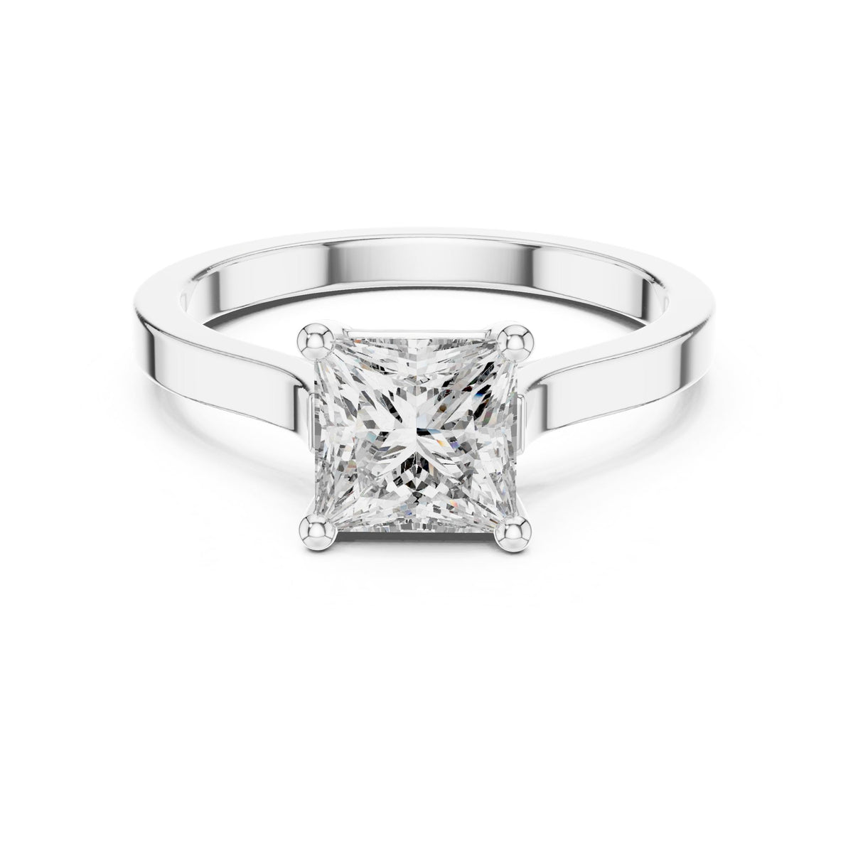 Princess Solitaire Lab Grown Diamond Engagement Ring