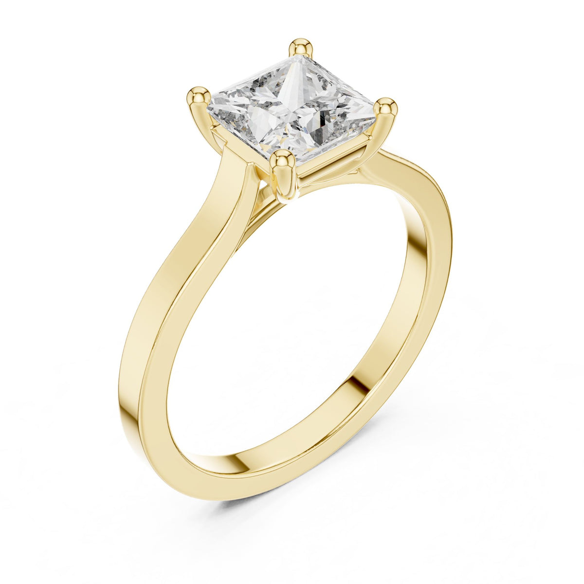 Princess Solitaire Lab Grown Diamond Engagement Ring