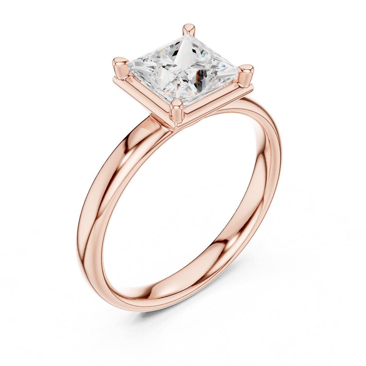 Princess Solitaire Lab Grown Diamond Engagement Ring