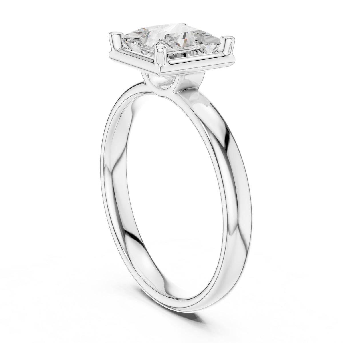 Princess Solitaire Lab Grown Diamond Engagement Ring
