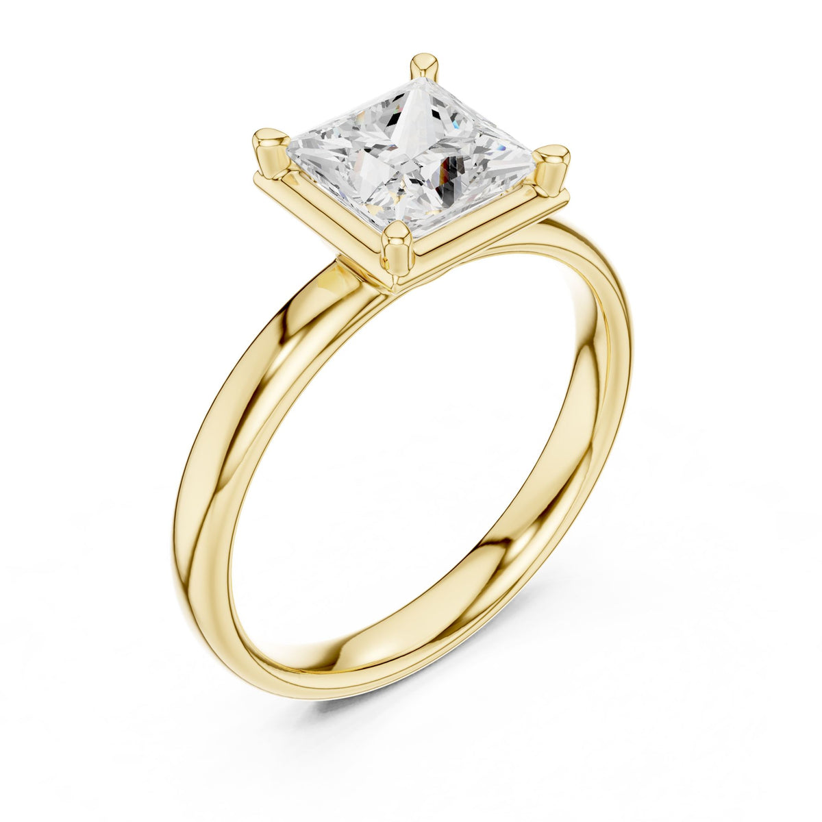 Princess Solitaire Lab Grown Diamond Engagement Ring