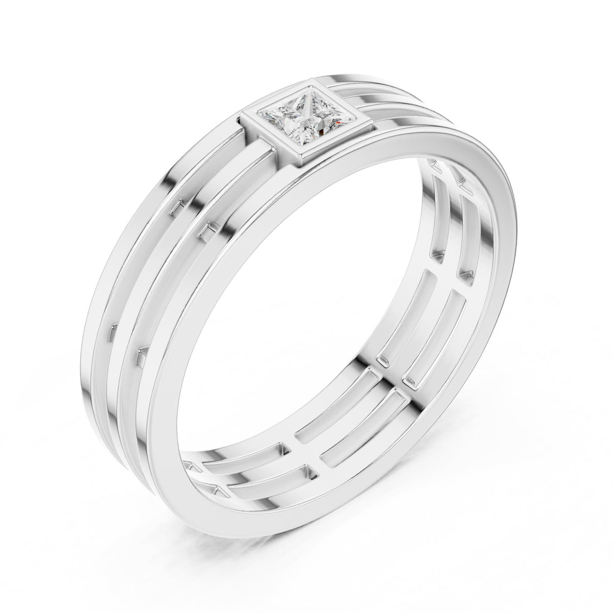 Princess Solitaire Lab Grown Diamond Engagement Ring