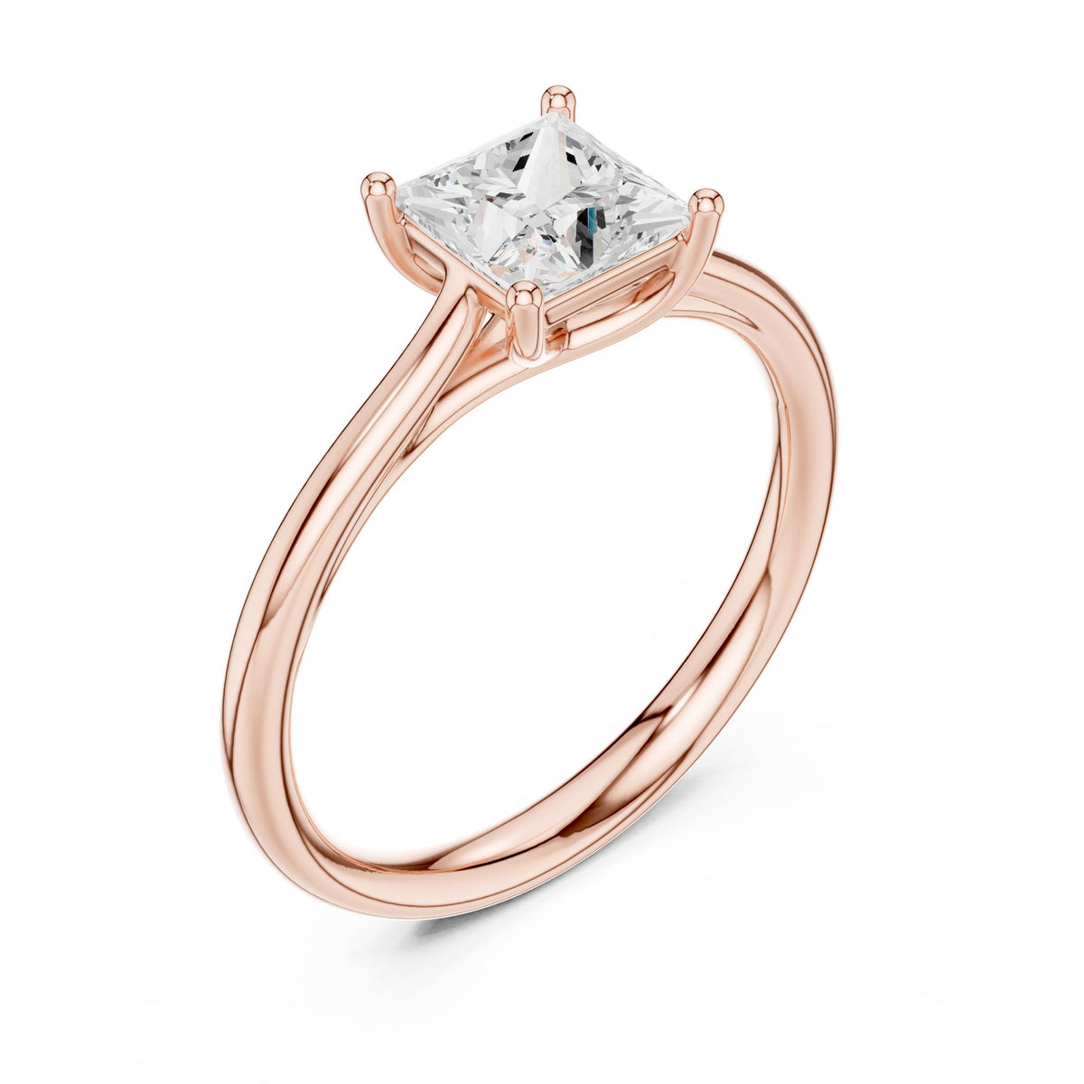Princess Solitaire Lab Grown Diamond Engagement Ring