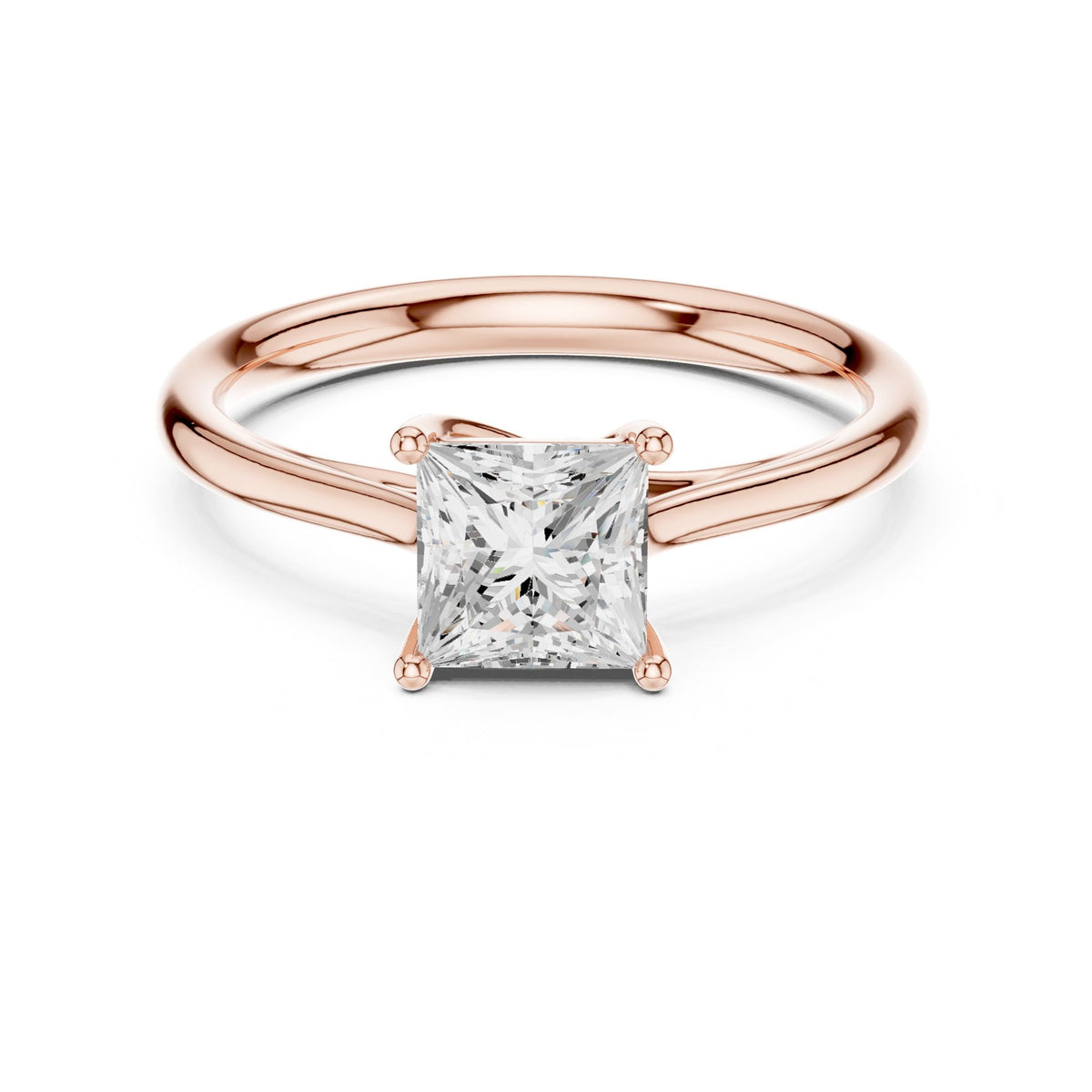 Princess Solitaire Lab Grown Diamond Engagement Ring