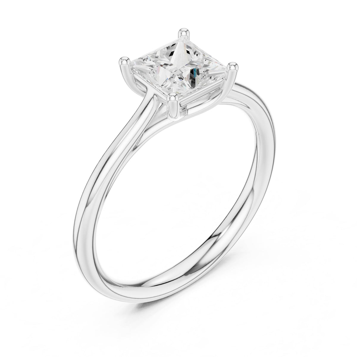 Princess Solitaire Lab Grown Diamond Engagement Ring