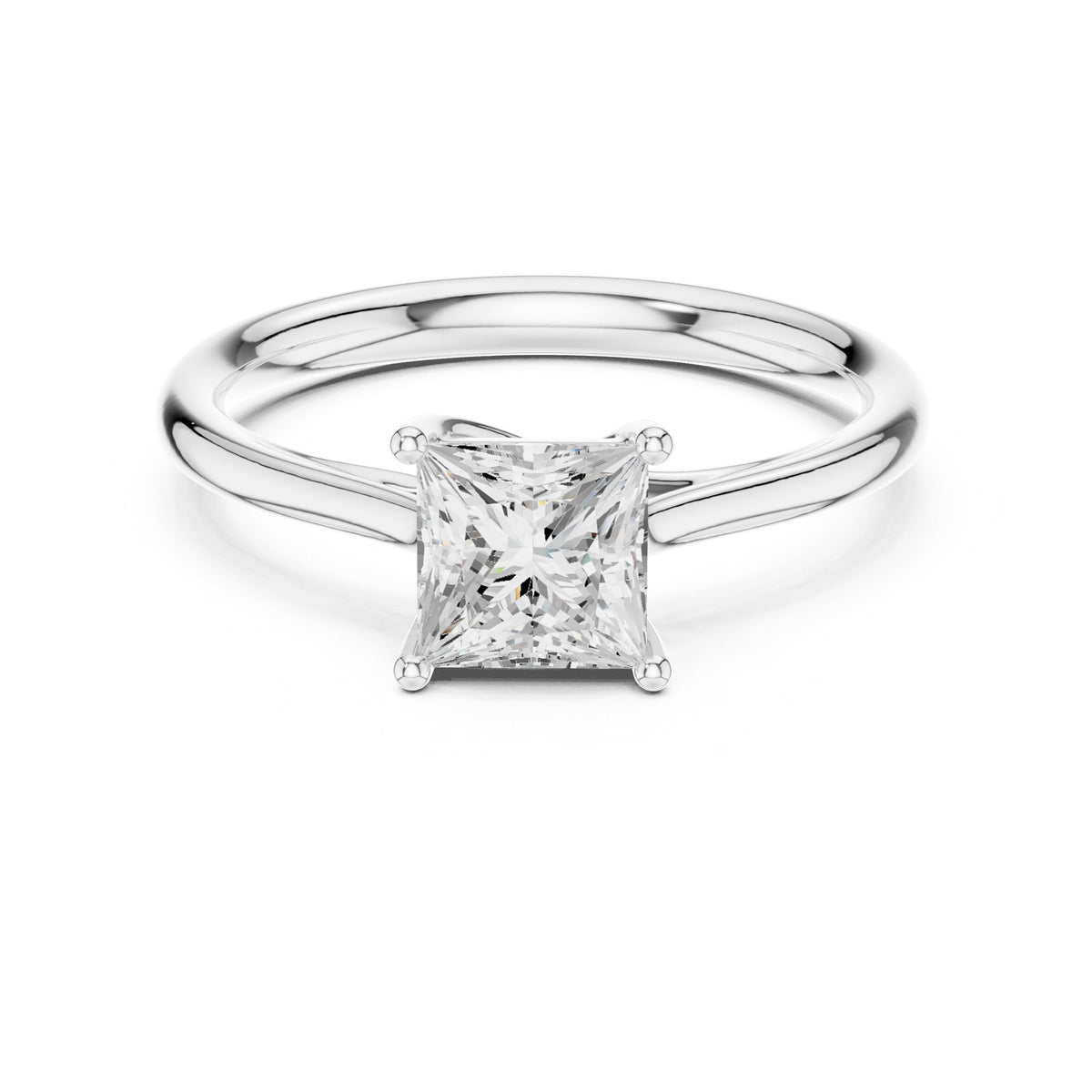 Princess Solitaire Lab Grown Diamond Engagement Ring