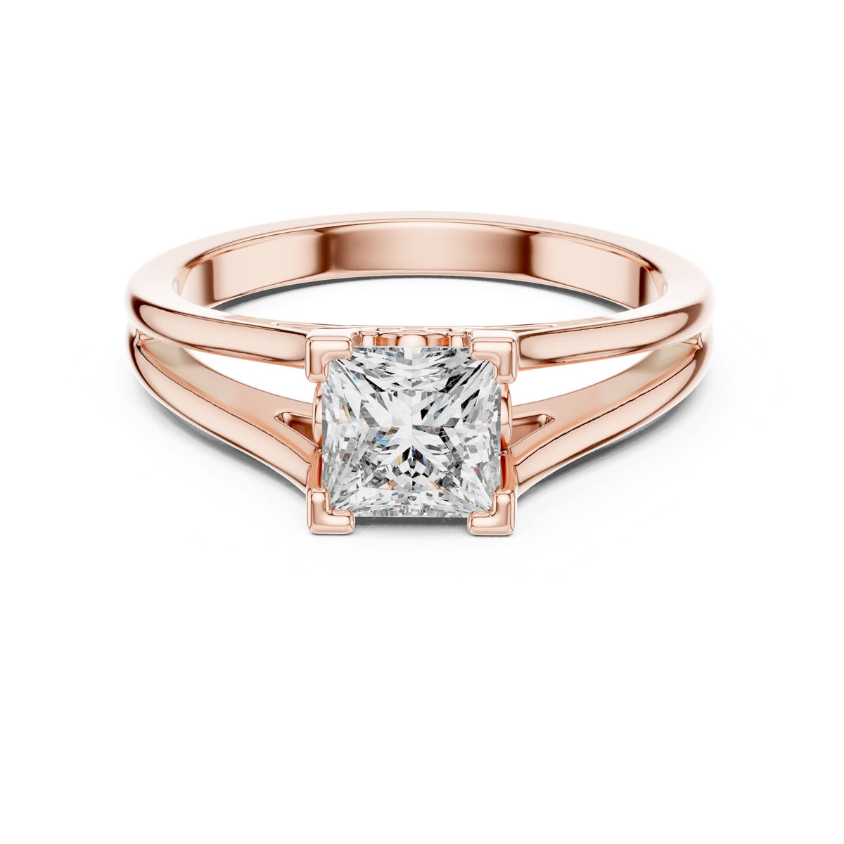 Princess Solitaire Lab Grown Diamond Engagement Ring