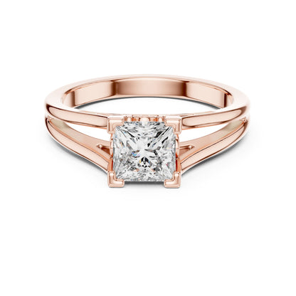 Princess Solitaire Lab Grown Diamond Engagement Ring