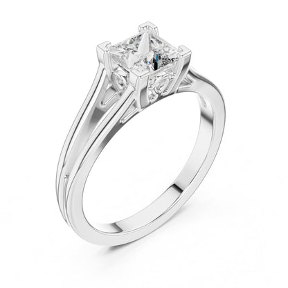 Princess Solitaire Lab Grown Diamond Engagement Ring