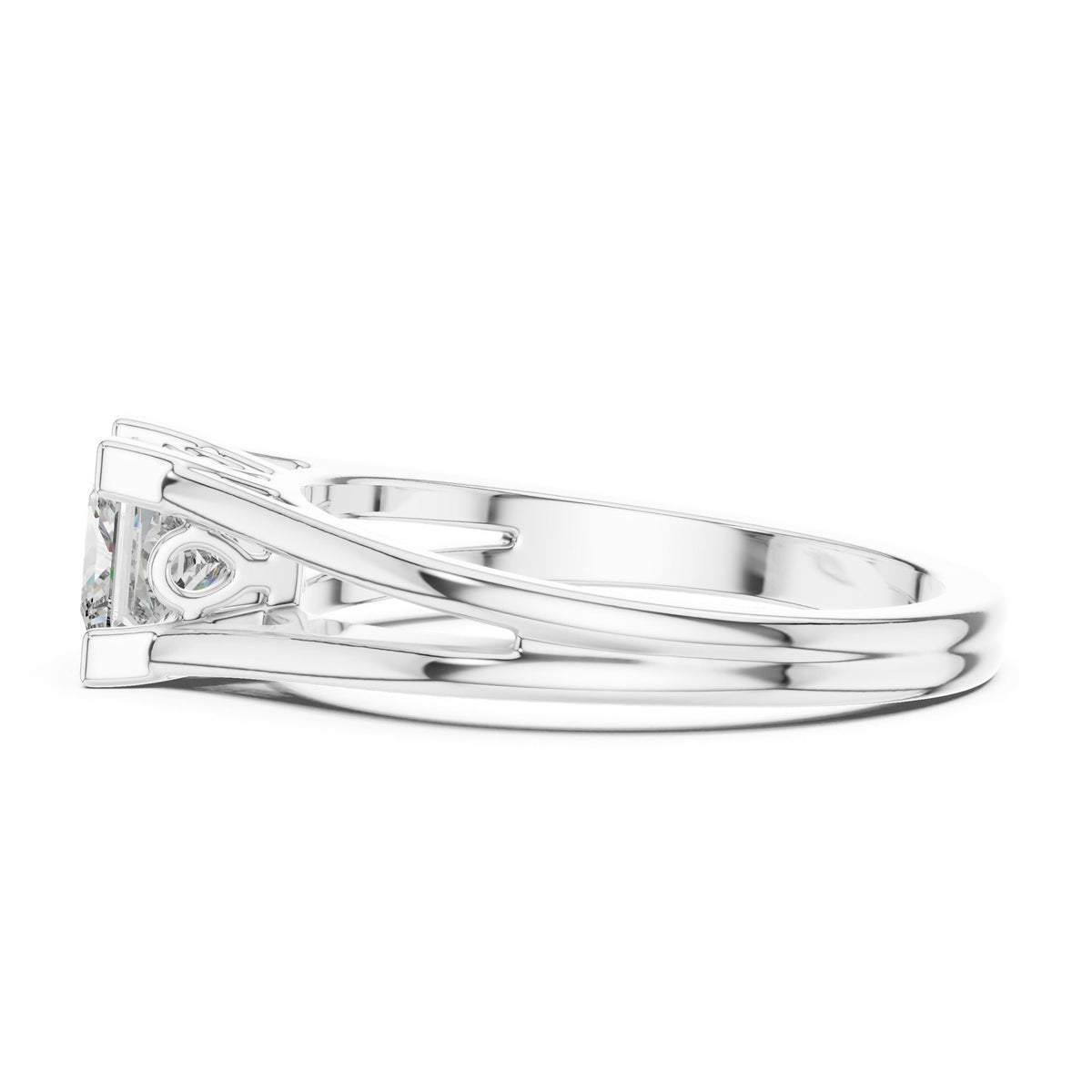 Princess Solitaire Lab Grown Diamond Engagement Ring