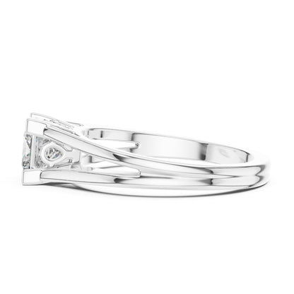 Princess Solitaire Lab Grown Diamond Engagement Ring