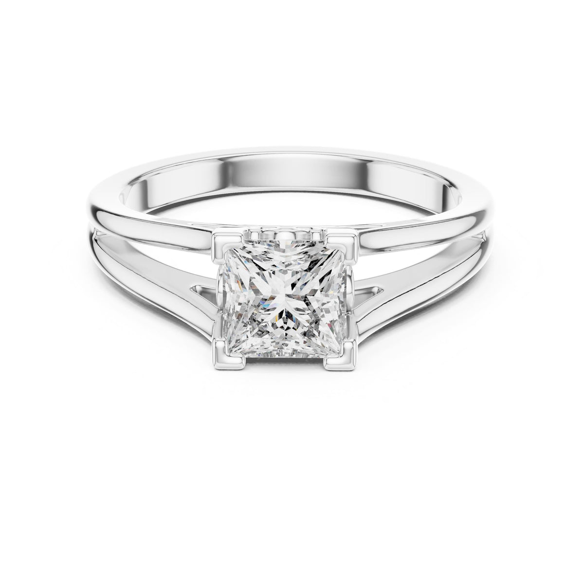 Princess Solitaire Lab Grown Diamond Engagement Ring