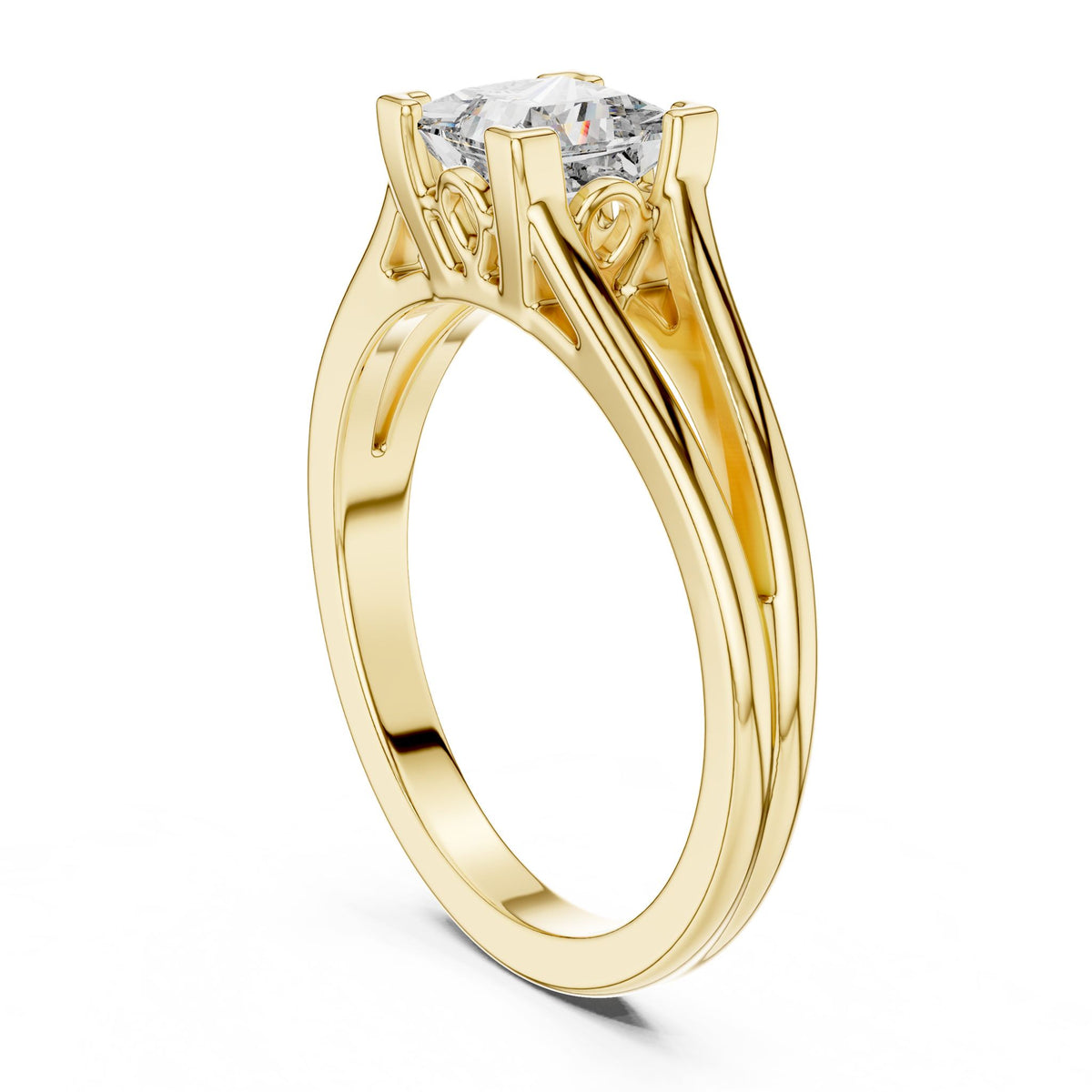 Princess Solitaire Lab Grown Diamond Engagement Ring