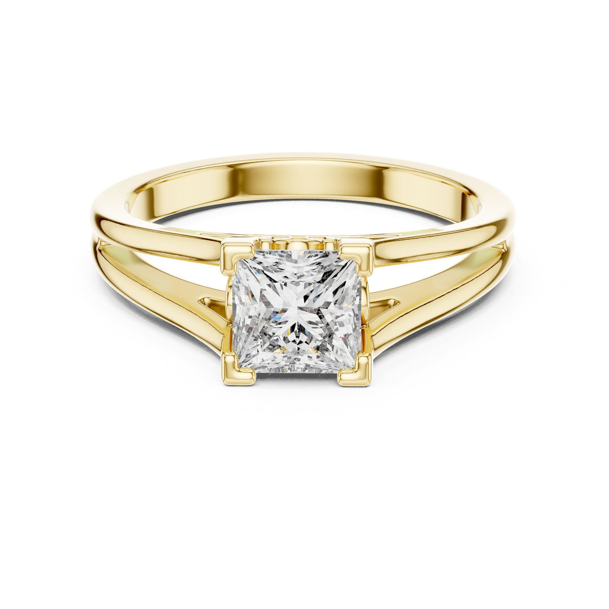 Princess Solitaire Lab Grown Diamond Engagement Ring